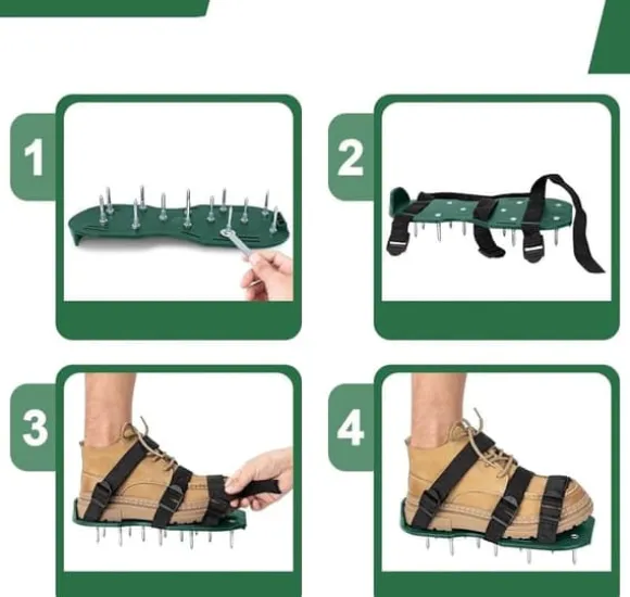 Spike Shoes Plænelufter - Til at lufte græsplænen
