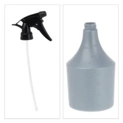 Sprayflaskesæt, 25x11x11 cm, Grå
