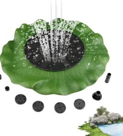 Springvand - Solar Springvand / Vand Springvand Solcelle - 28 cm