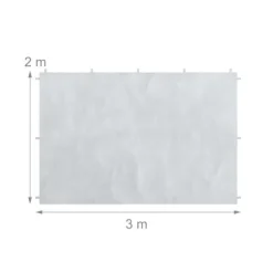 Sæt med sidepaneler til pavillon, 200x300 cm