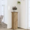 Stabilt plantestativ i konstrueret træ - Tidless design | Størrelse: 33x33x100 cm | Farve: Egetræslook