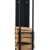StandhoodTrek Spark - Fire Wood Holder - Høj kvalitet og bæredygtighed Farve: Matte sort | Størrelse: 100 cm