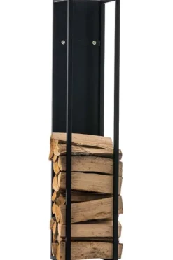 StandhoodTrek Spark - Fire Wood Holder - Høj kvalitet og bæredygtighed Farve: Matte sort | Størrelse: 180 cm