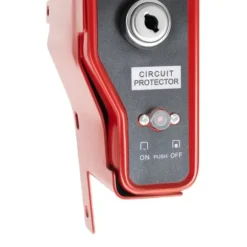 Startmotor med solenoid - Elstart-kit - Til 11/13 hk småmotorer (til og med 2011) - Svinghjul Ø20 cm - Længde 19 cm - Aluminium/jern - Rød