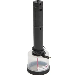 Statisk græs applikator - Elektrostatisk flocking maskine - 5000 V udgang - DC 3 V - ABS - Skridsikkert håndtag, 2 sigter - Sort