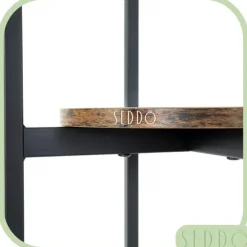 Stående metal blomsterstander, træ loft, høj, 62 cm, blomsterstander, planter