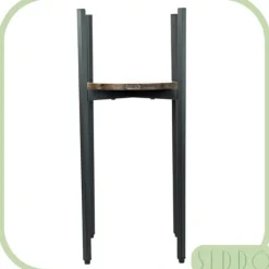 Stående metal blomsterstander, træ loft, høj, 62 cm, blomsterstander, planter