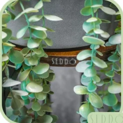 Stående metal blomsterstander, træ loft, høj, 62 cm, blomsterstander, planter