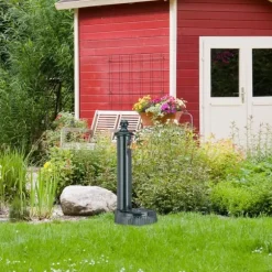 Stående springvand, 61x25x30,5 cm, grøn
