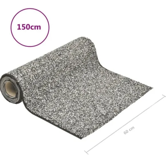 Stenfolie til havedam 150x60 cm - Holdbar og naturlig | Farve: Grå
