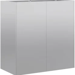 Stilfuld plantekasse i galvaniseret stål - Holdbar & Dekorativ | Størrelse: 80x40x80 cm