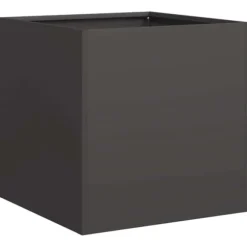 Stilfuld plantekasse i koldvalset stål - Højbed | Farve: Sort | Størrelse: 40x40x40 cm