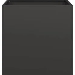 Stilfuld plantekasse i koldvalset stål - Højbed | Farve: Sort | Størrelse: 40x40x40 cm