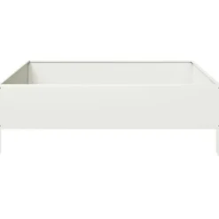 Stål højbed 100x100x33,5 cm - Robust og slidstærk | Farve: Hvid