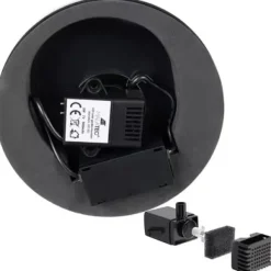Stort solcelledrevet springvand | Batteri og RGB belysning | 16 cm