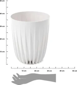 Strippet ECO Recycling Urtepotte Hvid