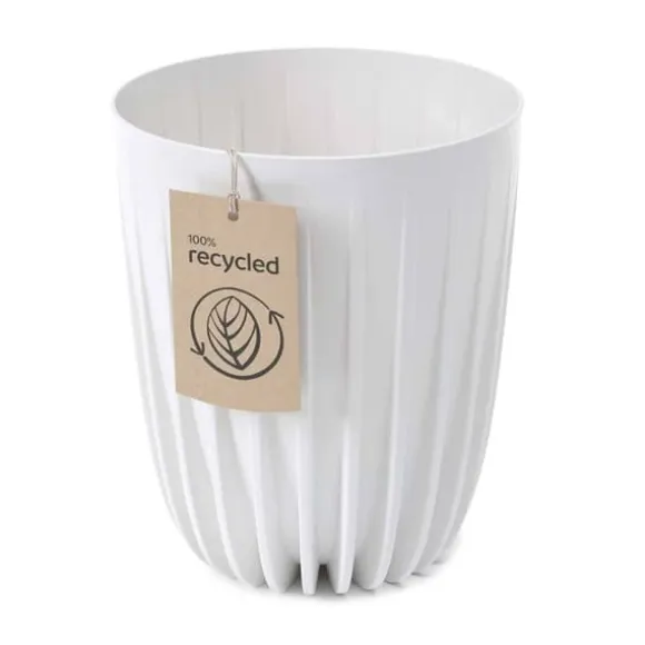 Strippet ECO Recycling Urtepotte Hvid