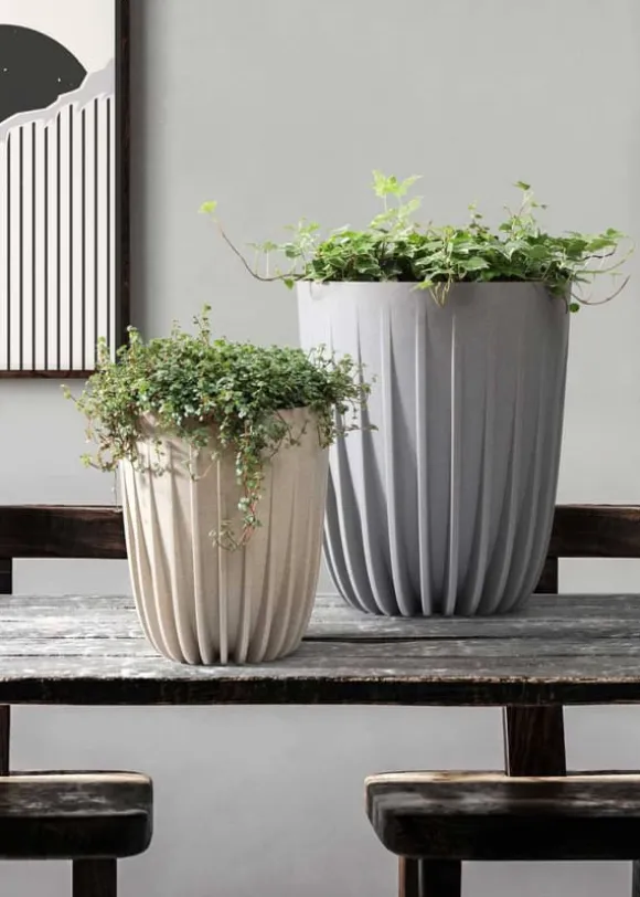 Strippet ECO Recycling Urtepotte Hvid