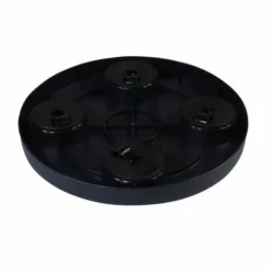 Støtte med hjul til potter Nature Sort polypropylen (Ø 29,2 x 4 cm)
