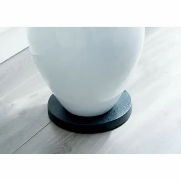 Støtte med hjul til potter Nature Sort polypropylen (Ø 29,2 x 4 cm)