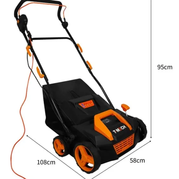 Støvsuger til kunstgræs Tæppe Kunstgræs Støvsuger Græsvask Elektrisk blad/kvistfeje Selvkørende 380mm Udendørs 50L Opsamlingskurv 12m Kabel 12,2kg
