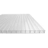 Stykke drivhus flervægsplade / klar polycarbonat 700x1500mm - 6mm, 4 stk.