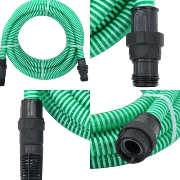 Sugeslange med messingkoblinger 1" 10 m PVC grøn - Sugeslange - Sugeslanger - Home & Living