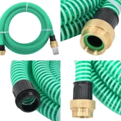 Sugeslange med messingkoblinger 1,1" 7 m PVC grøn - Sugeslange - Sugeslanger - Home & Living