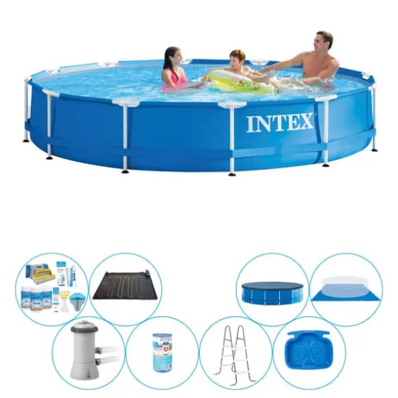 Super Deal Pool - Intex Metalramme Rund 366x76 cm