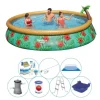 Super dobbelt swimmingpool - Bestway Fast Sæt paradisets blomster 457x84 cm