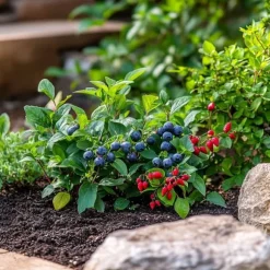 Superfrugt - Sæt med 6 - Actinidia, Vaccinium - Højde 25-40cm - ⌀9cm