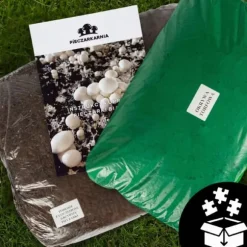 Svampemycelium 3-faset 20 kg dyrkningssæt ballesubstrat + tørv 9 kg