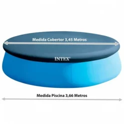 Swimmingpool Cover Intex 28022 EASY SET 366 x 20 x 366 cm