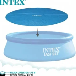 Swimmingpool Cover Intex 29023 EASY SET/METAL FRAME Ø 448 cm 419 x 419 cm