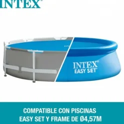 Swimmingpool Cover Intex 29023 EASY SET/METAL FRAME Ø 448 cm 419 x 419 cm