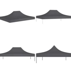 Tag til festtelt 4x3 m 270 g/m² antracitgrå - Tag Til Festtelt - Tage Til Festtelte - Home & Living