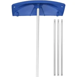 Tagrive - Tagsneskraber med hjul - 60 cm PP-blad - 1,18–5,55 m Teleskopskaft - Skridsikkert Håndtag - Letvægt - Til Sne, Blade og Affald