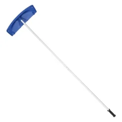 Tagrive - Tagsneskraber med hjul - 60 cm PP-blad - 1,18–5,55 m Teleskopskaft - Skridsikkert Håndtag - Letvægt - Til Sne, Blade og Affald