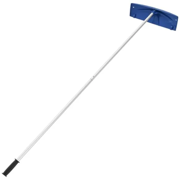 Tagrive - Tagsneskraber med hjul - 60 cm PP-blad - 1,18–5,55 m Teleskopskaft - Skridsikkert Håndtag - Letvægt - Til Sne, Blade og Affald