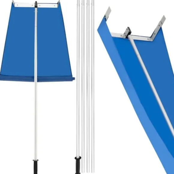 Tagriveske, 170x45x23 cm, Sølvblå