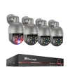 Techage 8CH NVR Overvågningssystem, 8MP Højopløsningskameraer, AI Menneskedetektion,8ch NVR 4PCS CAM 5MP, 1t