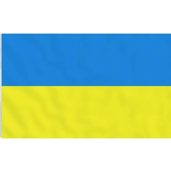 Teleskopisk flagstang med ukrainsk flag - Slidstærkt design | Længde: 6,23 m