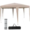 Teltpavillon, 400x348 cm, Khaki