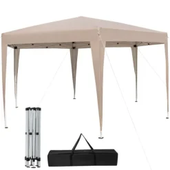 Teltpavillon, 400x348 cm, Khaki