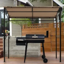 Terrasse Grilltelt, 216x134x211 cm, Brun