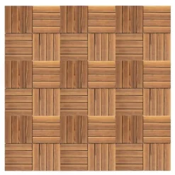 Terrassefliser, Sammenkoblingsdesign, Vejrbestandige,Brun