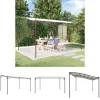 The Living Store baldakin 4x3 m 180 g/m² stof og stål cremefarvet - Festtelte & havepavilloner