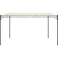 The Living Store baldakin 4x3 m 180 g/m² stof og stål cremefarvet - Festtelte & havepavilloner