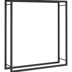 The Living Store brændestativ 110x28x116 cm stål matsort - Brændekurve