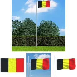 The Living Store det belgiske flag 90x150 cm - Flag & vimpler